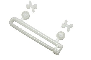 Gardinia Füles Csúszka Görgővel és Csúszkával Fehér 5cm