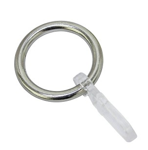 20mm átmérőjű karnisokhoz függönykarika nemesacél színű