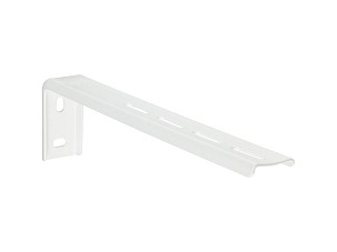 Oldalfali konzol előlapos alu karnishoz 200mm fehér