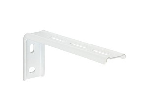 Oldalfali konzol előlapos alu karnishoz 120mm fehér