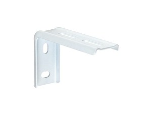 Oldalfali konzol előlapos alu karnishoz 80mm fehér