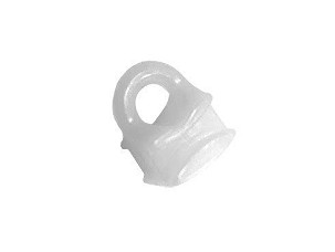 Csúszka aluminium függönysínhez fehér (Előlapos, Basic és Madeira sínekhez) - 100 darab
