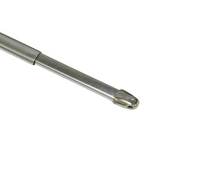 Lapos vitrázsrúd króm színű 100-160cm