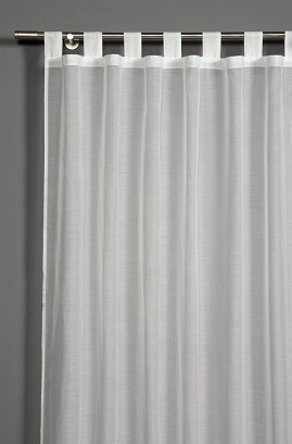 Füles Függöny - Voile Uni 140 cm Széles 235cm Magas Krém