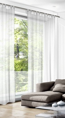 Füles Függöny Voile Fehér 135 x 245cm