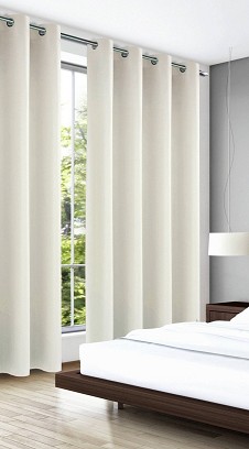 Ringlis Függöny - Sötétítő Kész Függöny 140 cm Széles 245cm Magas Fehér