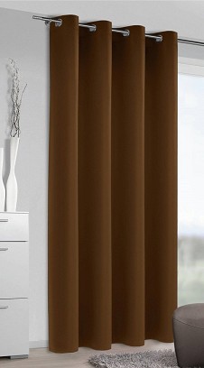 Ringlis Függöny - Sötétítő Kész Függöny 140 cm Széles 245cm Magas Csokoládé Barna