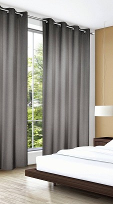 Ringlis Függöny - Kész Függöny Jacquard 135 cm Széles 245cm Magas Ezüstszürke