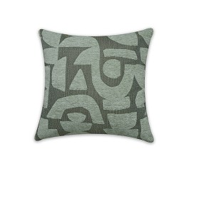 Díszpárna Töltelékkel Jacquard Zöld, 45 x 45 cm