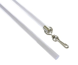 Függönyhúzó pálca 75 cm áttetsző, plexi